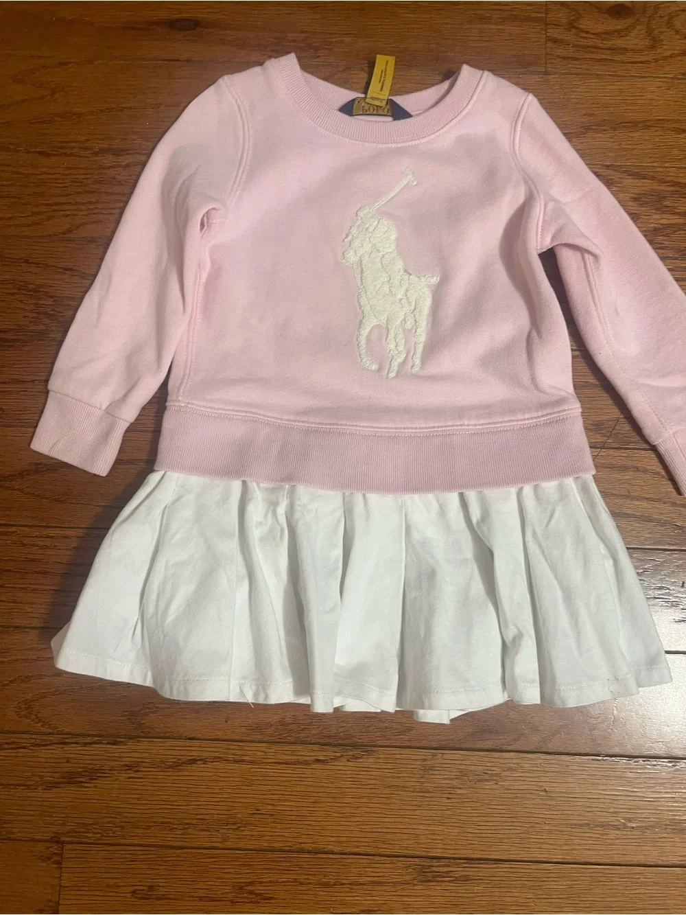 Ralph Lauren Light Pink Pullover Dress with White Skirt